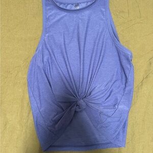 Beyond Yoga periwinkle Knotted Tank Top